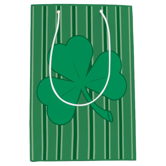 Bolsa De Regalo Mediana Diversión y fantasía Shamrock (Anverso)