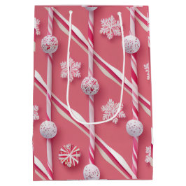 Bolsa De Regalo Mediana Divertida colección de canchas rosadas