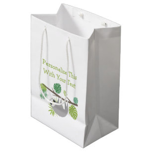 Bolsa De Regalo Mediana Divertido de texto personalizado colgar la ranura