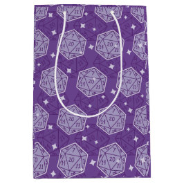 Bolsa De Regalo Mediana DnD Madrugada de cumpleaños y dragones D20 dados