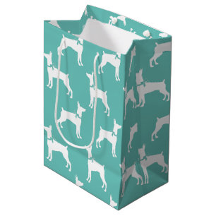 Bolsa De Regalo Mediana Dobermann Pinscher Dog Puppy Dobie