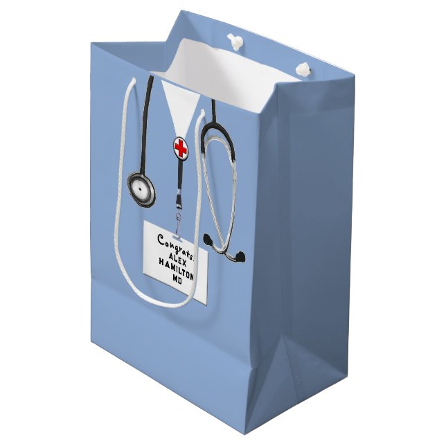 Bolsa De Regalo Mediana Doctor Graduation Congrats (Angulo Anverso)