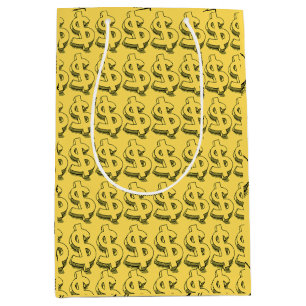 Bolsa De Regalo Mediana dólar de oro