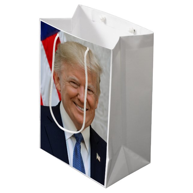 Bolsa De Regalo Mediana Donald Trump (Angulo Anverso)