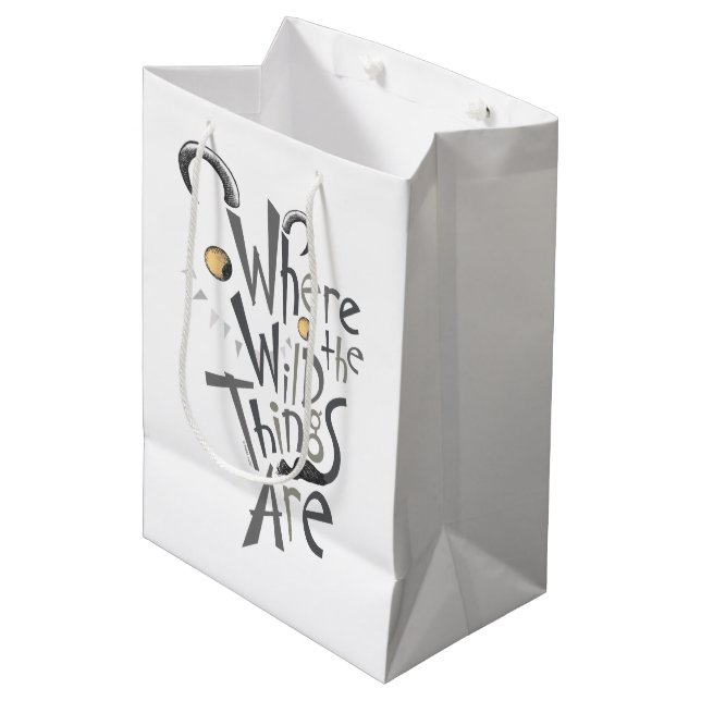 Bolsa De Regalo Mediana Donde las cosas salvajes son gráficas (Angulo Anverso)