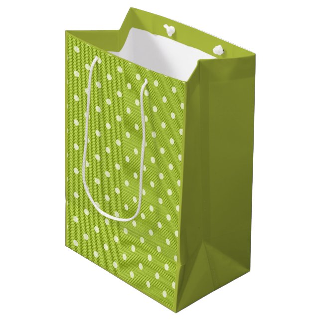 Bolsa De Regalo Mediana Dotty Delight Green (Angulo Anverso)