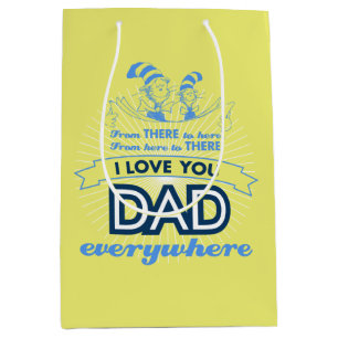 Bolsa De Regalo Mediana Dr. Seuss   Te Amo Papá Por Todas Partes