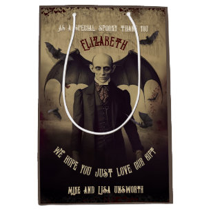 Bolsa De Regalo Mediana Drácula gótica victoriana Halloween
