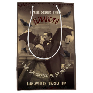 Bolsa De Regalo Mediana Drácula victoriano adopta apasionadamente horror g