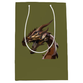 Bolsa De Regalo Mediana Dragón abstracto moderno