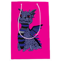 Dragón de diamantes azul