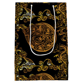 Bolsa De Regalo Mediana Dragón de oro