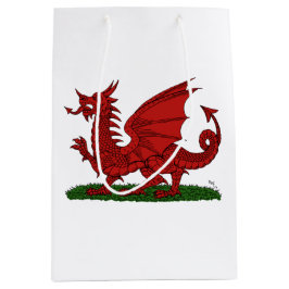 Bolsa De Regalo Mediana Dragón Rojo de Gales