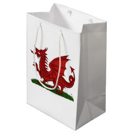 Bolsa De Regalo Mediana Dragón Rojo de Gales