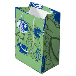 Bolsa De Regalo Mediana Dragones Azules