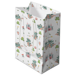 Bolsa De Regalo Mediana Dragones Caballeros Castillo Medieval