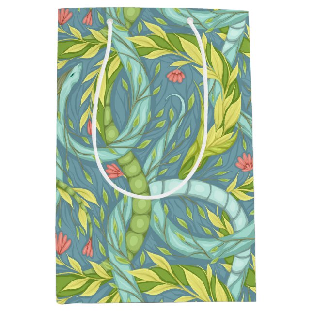 Bolsa De Regalo Mediana Dragones de madera (Anverso)