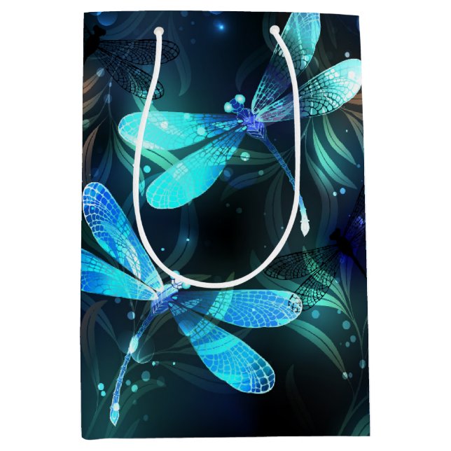 Bolsa De Regalo Mediana Dragonflies (Anverso)
