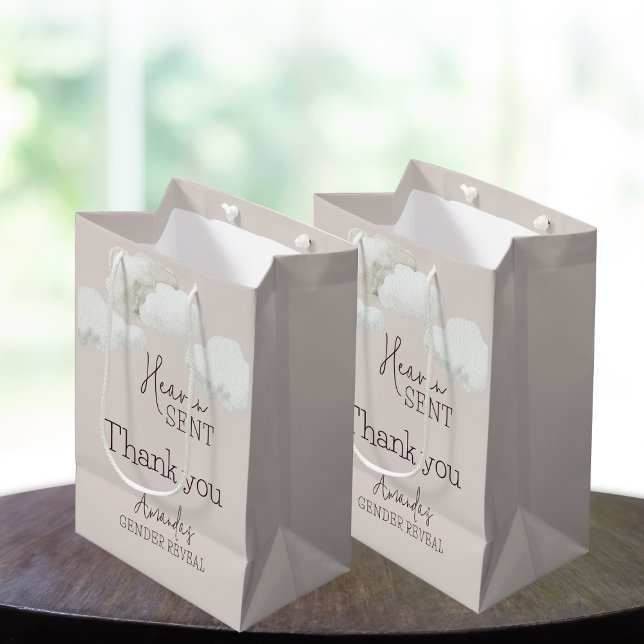 Bolsa De Regalo Mediana Dreamy Beige Neutral Heaven enviado a revelación d (Subido por el creador)