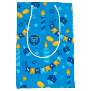 Bolsa De Regalo Mediana Dreidels de Janucá
