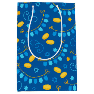 Bolsa De Regalo Mediana Dreidels de Janucá