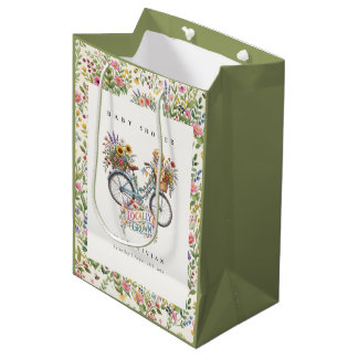 Bolsa De Regalo Mediana Ducha de Bebé Criado y Amado Localmente