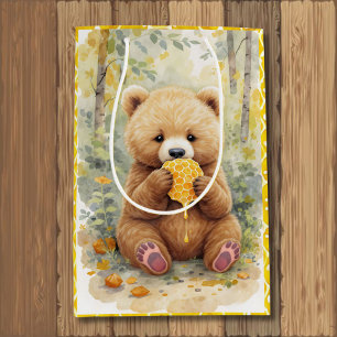Bolsa De Regalo Mediana Ducha de bebé de Oso y Miel