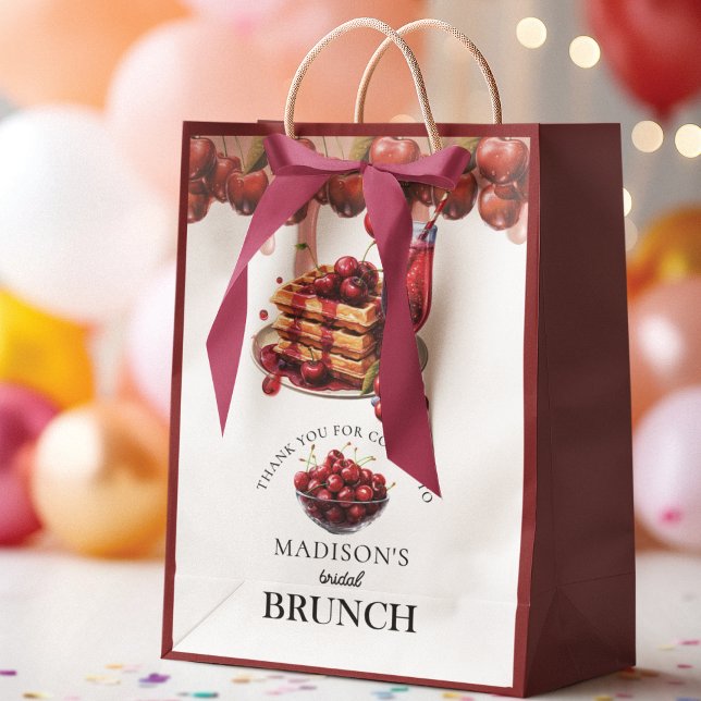 Bolsa De Regalo Mediana Ducha de Novia Flor de Cerezo Personalizada (Subido por el creador)