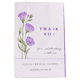 Bolsa De Regalo Mediana Ducha de novia Purple Eustomas