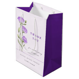 Bolsa De Regalo Mediana Ducha de novia Purple Eustomas