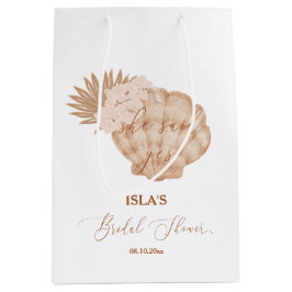 Bolsa De Regalo Mediana Ducha de novias Boho Beach Seashell