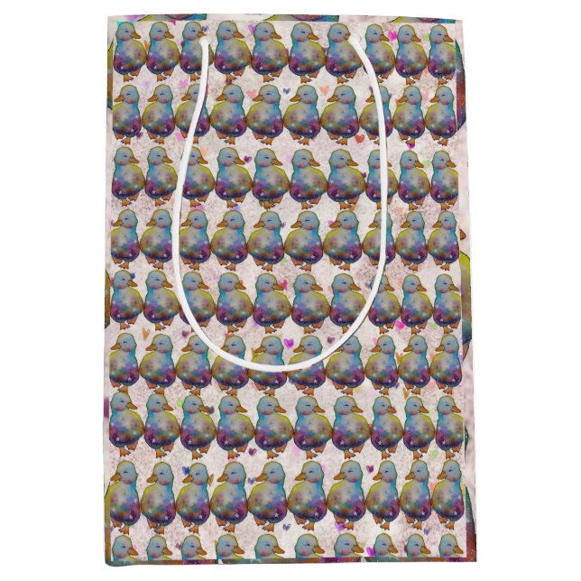 Bolsa De Regalo Mediana Duck named Rainbow (Anverso)