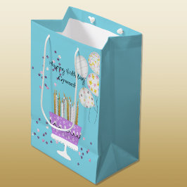 Bolsa De Regalo Mediana Dulce 16 Velas Cumpleaños