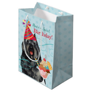 Bolsa De Regalo Mediana Dulce cumpleaños Bouvier des Flandres