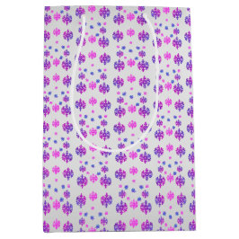 Bolsa De Regalo Mediana Dulce cumpleaños de copo de nieve de invierno 16