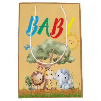 Bolsa De Regalo Mediana Dulces Animales Bebés