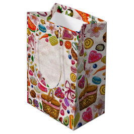 Bolsa De Regalo Mediana Dulces Confiterías Dulces Pastelería