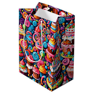 Bolsa De Regalo Mediana Dulces de cumpleaños