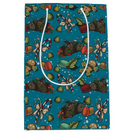 Bolsa De Regalo Mediana Dulces Navideños- Hielo (Color)
