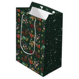 Bolsa De Regalo Mediana Dulces Navideños- Pino (Color)