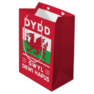 Bolsa De Regalo Mediana Dydd Gæyl Dewi Hapus Feliz Día 3 de San Davids