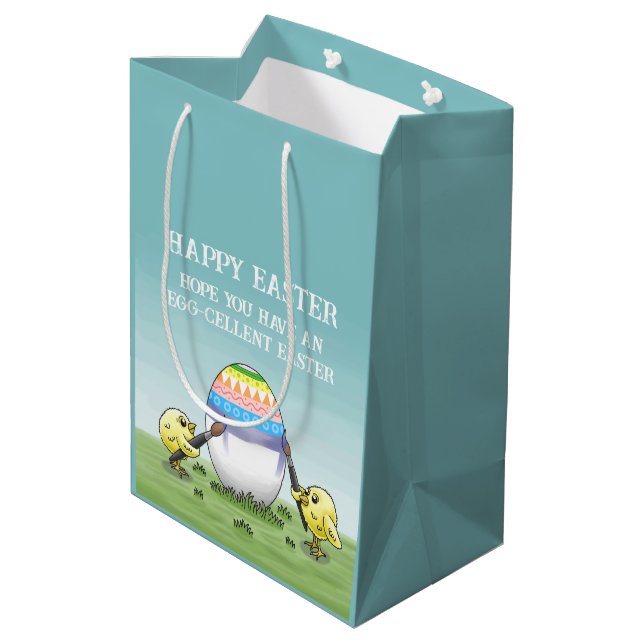 Bolsa De Regalo Mediana Easter Chicks' Egg-Cellent Easter (Angulo reverso)