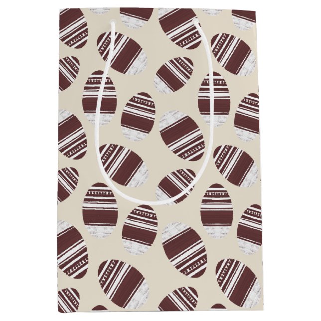 Bolsa De Regalo Mediana Easter Chocolate Egg Pattern (Anverso)