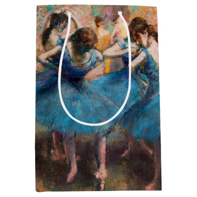 Bolsa De Regalo Mediana Edgar Degas - Bailarinas de azul (Anverso)