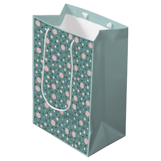 Bolsa De Regalo Mediana Edición Geo de Menta (Angulo Anverso)