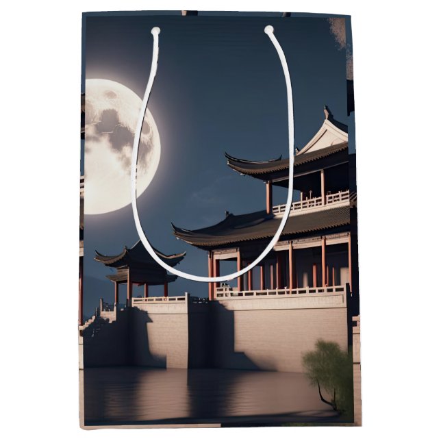 Bolsa De Regalo Mediana Edificio de la torre de la flecha antigua (Anverso)