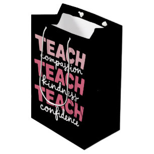 Bolsa De Regalo Mediana Educación de la vida del profesor lindo Enseñanza