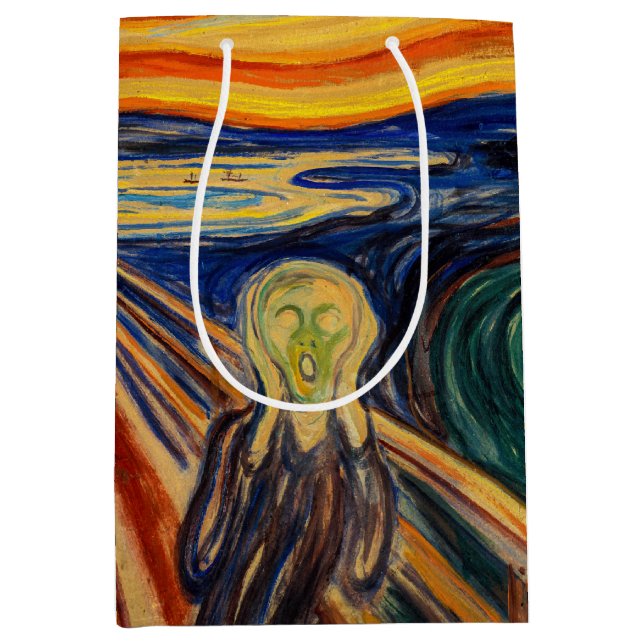 Bolsa De Regalo Mediana Edvard Munch - El Grito 1910 (Anverso)
