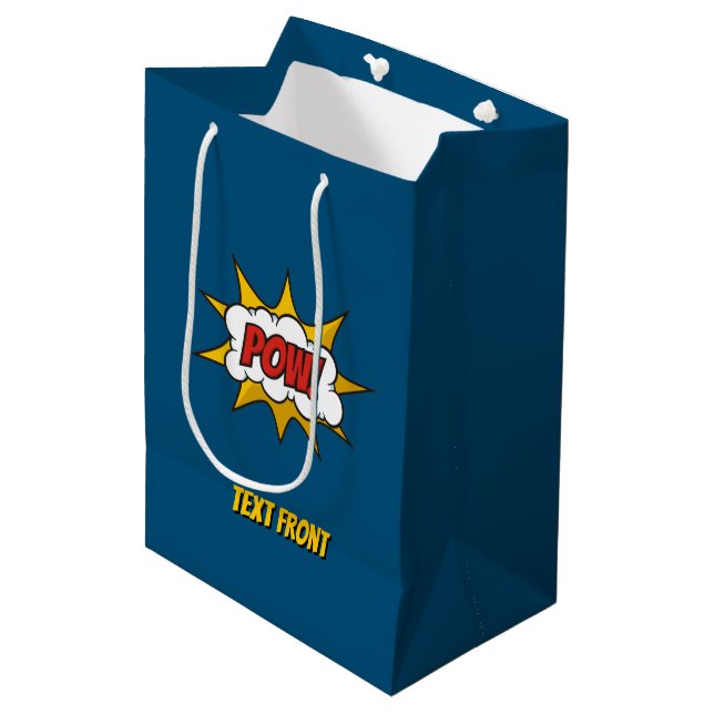 Bolsa De Regalo Mediana Efecto de sonido de comic (Angulo Anverso)