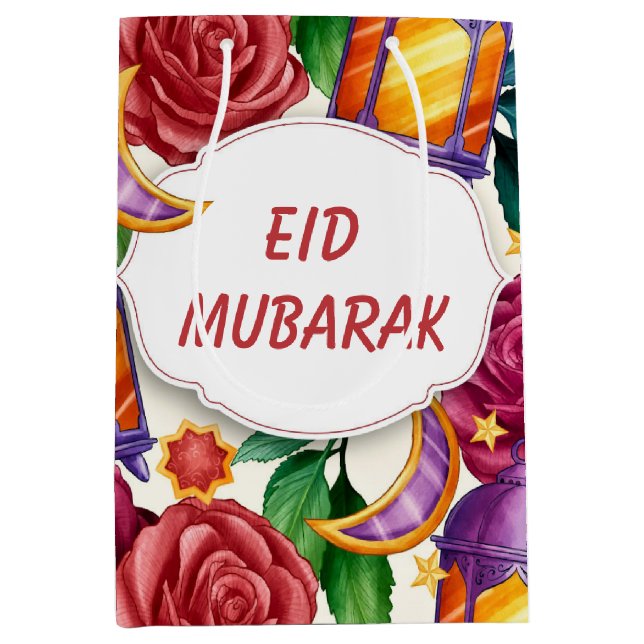 Bolsa De Regalo Mediana Eid Mubarak (Anverso)
